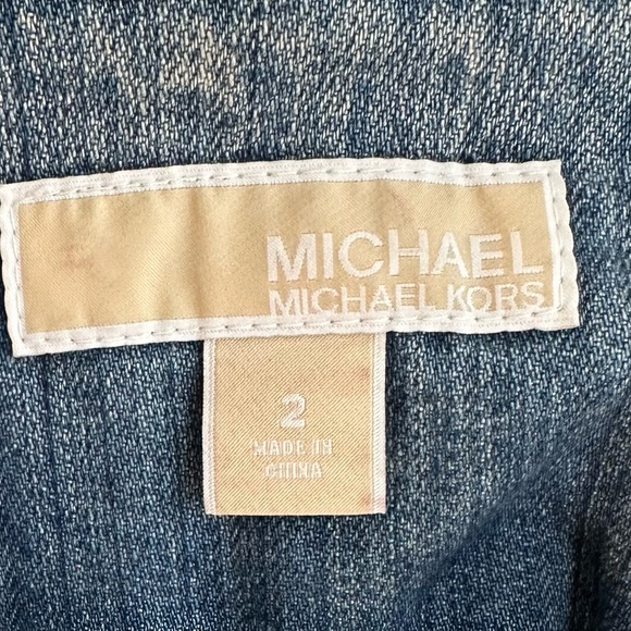 Michael Kors Jean jacket with metal embellishments. Superb quality!💞 - Picture 6 of 6